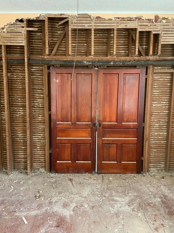 36X84 original 1920s pocket doors with sliding tract Cover