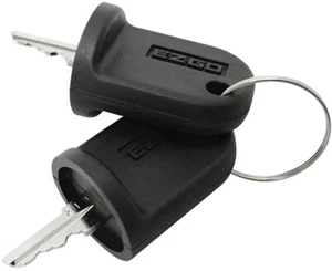 EZGO OEM RXV IGNITION KEY 2008-Up 605946 606993 612956 Golf Cart OEM WITH LOGO - Picture 1 of 2