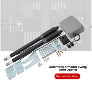 Apricancello Elettrico Automatico Braccio Doppio Battente Kit Resistente Telecomando NUOVO - Foto 1 di 12