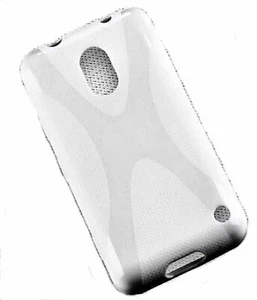 X-Rubber Silikon TPU Cover Case in Weiß für Nokia Lumia 620 + Displayschutzfolie - Picture 1 of 3