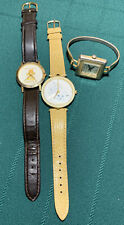 3 Vtg NELSON Shrine Circus by Image MAILBU 1987 Gold Silver Womens Watch Lot