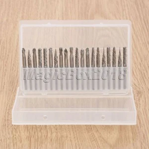 20pcs Tungsten 3x3mm Head Carbide Burrs For Rotary Drill Die Grinder Carving Bit - Picture 1 of 9
