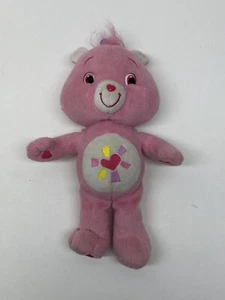 Care Bears Hopeful Heart Plush Stuffed Bear Pink Tush Heart Rare Ponytail 2007 - Picture 1 of 10