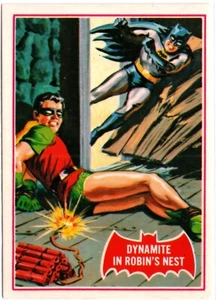 Batman 1989 Topps 1966 Deluxe Reissue Edition Card #33A Dynamite In Robin's Nest - Picture 1 of 2