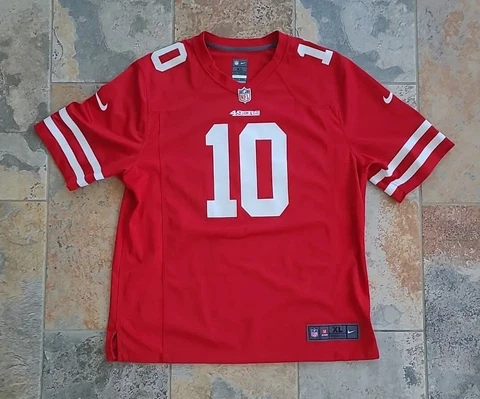 San Francisco 49ers Jimmy Garoppolo #10 Nike On Field Red Jersey Adult Size XL Cover