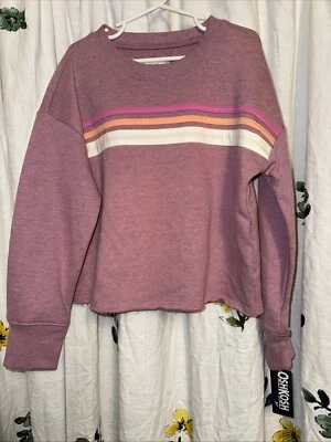 Oshkosh B’gosh Girls Size 7 Purple Striped Sweater NWT - Image 1 of 4