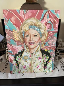 NEW Golden Girls Rose Betty White Canvas Art Heather Perry 18X24 - Picture 1 of 7