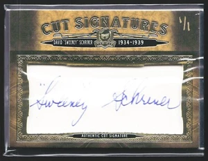 2020-21 The Cup Cut Signatures David "Sweeney" Schriner Maple Leafs 1/1 - Picture 1 of 3