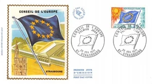 Sobre FDC Seda Francia Consejo Europa 1971 Estrasburgo n7 - Imagen 1 de 1
