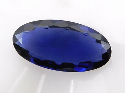 20x40 MM Lab Created Tanzanite Oval Cut Loose Gemstone 50 Cts 1 Pcs P-985 - Image 1 of 4