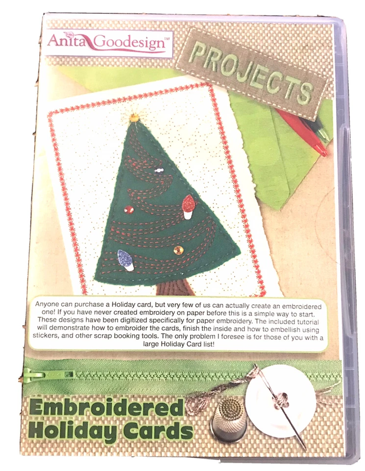 anita goodesign machine embroidery designs Embroidered Holiday Cards PROJ68 - Image 1 of 1
