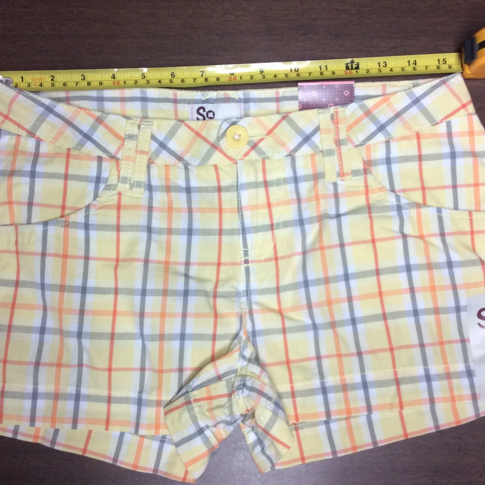 Pantalones cortos de verano a cuadros SO para mujer talla (9) nuevos con etiquetas Foto 1 de 4