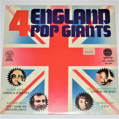 ELTON JOHN Jamaica Jerk-Off 7" Brazilian EP 1977 RARE Young 77 Vinyl Foto 1 de 3