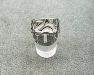 925/- Silberring, Bandring, Muster, Esprit, Gr. 57, Breite 1,1 cm - Bild 1 von 3