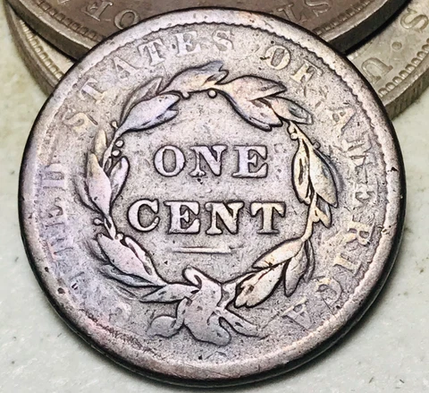 1838 Large Cent Coronet Head Matron 1C Ungraded Detail US Copper Coin CC18214 Cover