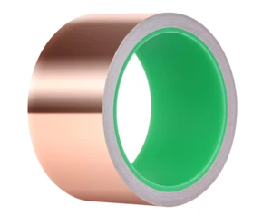 Copper Foil Tape with Conductive Adhesive for Guitar & EMI Shielding (2 x 33) - Picture 1 of 7