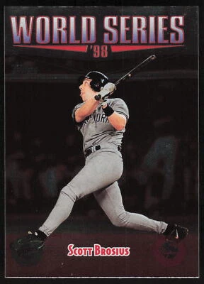 Tarjeta 1999 Topps SuperChrome #36 Scott Brosius WS New York Yankees Foto 1 de 2