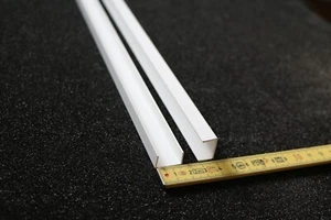 Kunststoff U Profil weiß, 10x16x10 innen, Länge 1,18 m PVC U Profil Stärke 1 mm - Bild 1 von 4