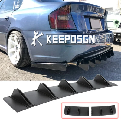 Difusor de parachoques trasero para Subaru Legacy GT WRX STI 10x barbilla divisor de aleta de tiburón Foto 1 de 4