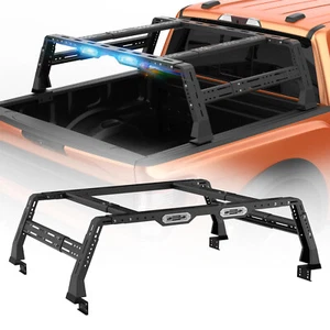 Universal Pick-up Truck Overland Trunk High Bed Rack Cargo Luggage Carrier w/LED - Picture 1 of 13