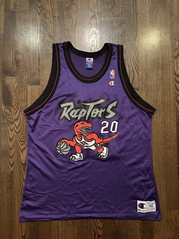 Vintage DAMON STOUDAMIRE #20 Toronto Raptors Champion Jersey Size 48 XL Cover