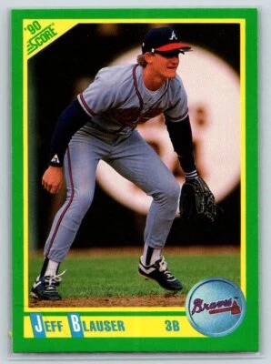 1990 Score #178 Jeff Blauser - Image 1 of 2