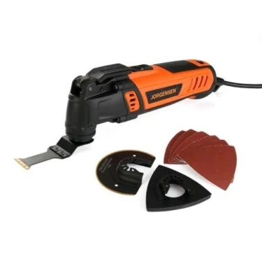 JORGENSEN 4 Amp Oscillating Tool 5°Oscillation Angle 7 Speed Multi-Tool Kit NEW - Image 1 of 4