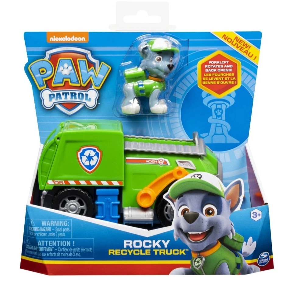 Nickelodeon Paw Patrol Rocky's Recycle Truck Rocky Figure 042