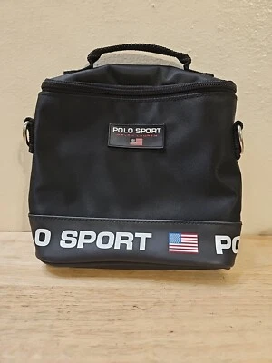 Bolso Bandolera Deportivo Polo Ralph Lauren Años 90 De Colección Negro, Falta Correa, ¡En muy buen estado! Foto 1 de 4