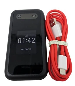 NOKIA 2760 4GB Black LTE Basic Flip Phone Verizon GSM UNLOCKED AT&T T-Mobile - Zdjęcie 1 z 7