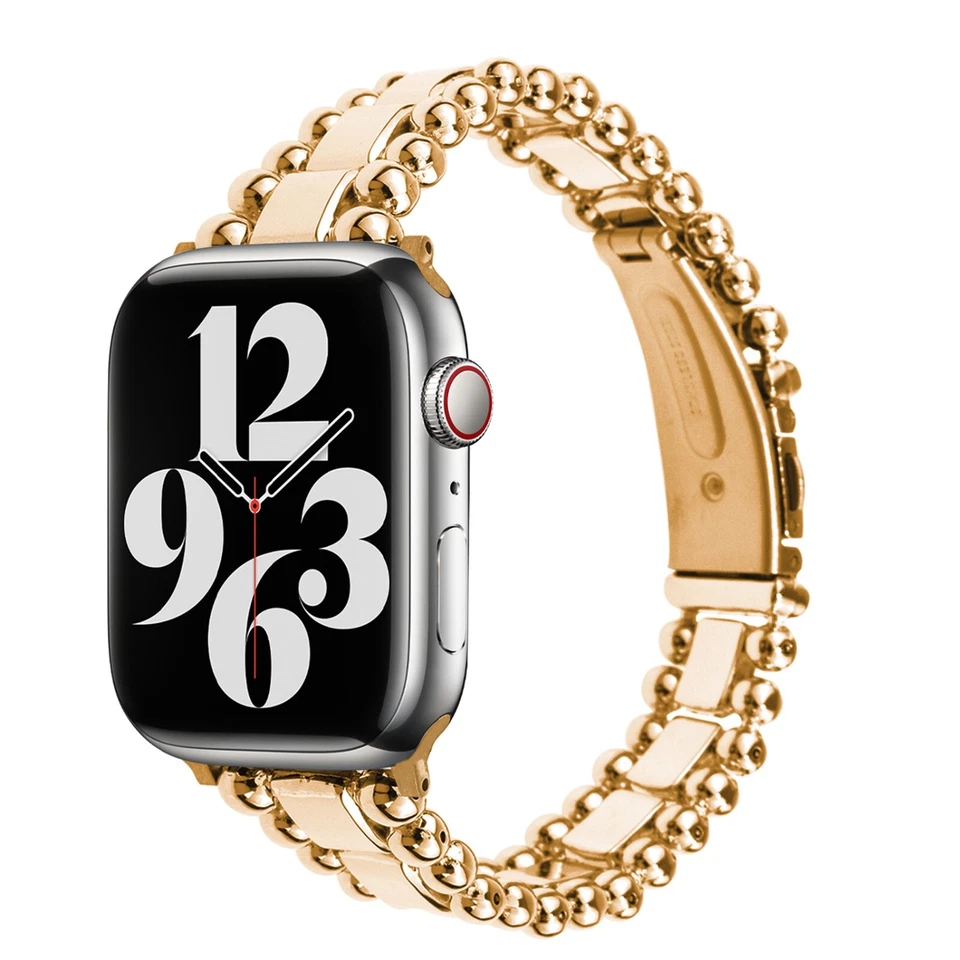 Correa de metal de acero inoxidable macizo para iWatch Ultra Series 9 8 7 6 SE 5 4 3 2 1 Foto 1 de 1