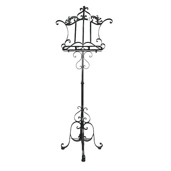 NOTENSTÄNDER KONDOLENZBUCH STÄNDER ANTIK NOSTALGIE LANDHAUSSTIL WOHNDEKO METALL