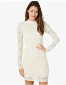 Bardot Vezza Lace Dress Ivory 8 - Picture 1 of 3