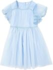 Blue Flower Girl Dress Lace Tulle Wedding Party Dress Size 10