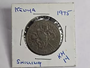 World Coins - Kenya 1975 1 Shilling Coin KM# 14 - Picture 1 of 3