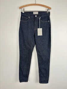 Jeans skinny Everlane High Rise blu lavaggio scuro donna nuovo con etichette taglia 27 - Foto 1 di 9