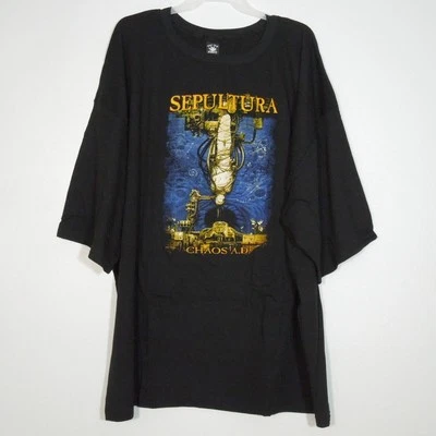 Camiseta SEPULTURA Chaos A.D. 5XL Negra Para Hombre Logo de Banda Foto 1 de 4