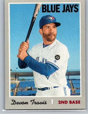 Devon Travis 2019 Topps Heritage Toronto Blue Jays #193 - Image 1 of 2