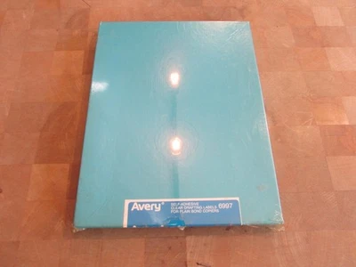 Etiquetas transparentes autoadesivas de filme de desenho Avery #6997 8-1/2x11 100/PK ligação simples - Imagem 1 de 4