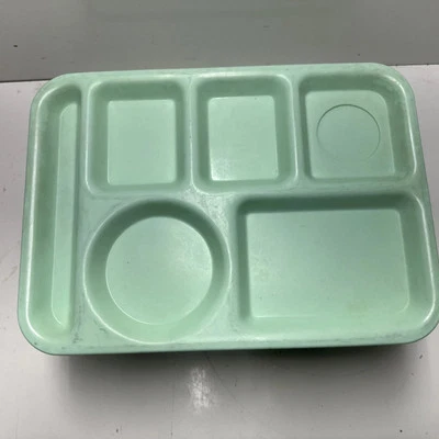 Bandejas de comida escolar cafetería vintage SiLite 614 vintage lote de 20 6 compartimentos Foto 1 de 4