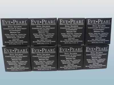 EVE PEARL DOBLE CORRECTOR Y TRATAMIENTO SALMÓN MEDIO/BRONCEADO 0,115 OZ LOTE EN CAJA DE 8 Foto 1 de 4