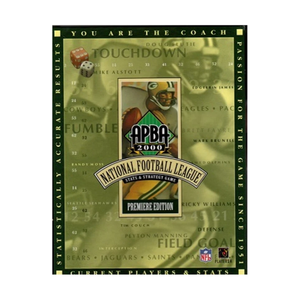 APBA Football Football (Premium NFL Ed Game) Box VG+/NM - Image 1 of 1