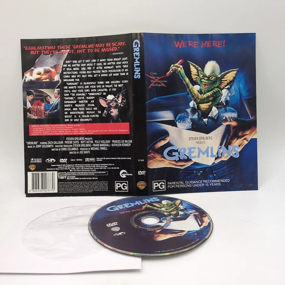 Gremlins (DVD, 1984) R4 DISC & ART ONLY D87 - image 1 of 1