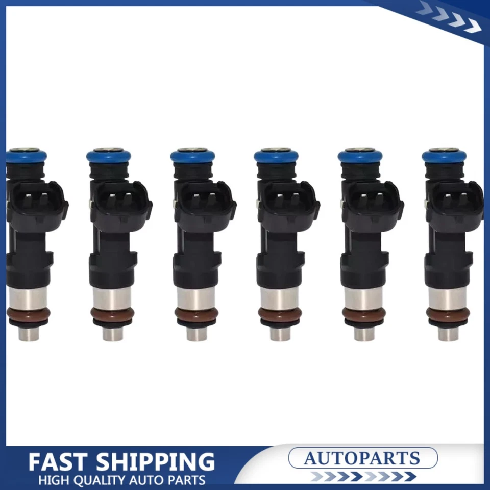 Inyectores de combustible 6 piezas 0280158005 para Nissan Máxima Quest Altima Murano V6 3,5 L Foto 1 de 4
