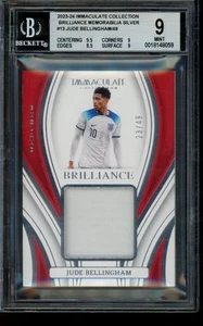 2023-24 IMMACULATE JUDE BELLINGHAM BRILLIANCE PATCH /99 #BR-JB BGS 9 - Picture 1 of 2