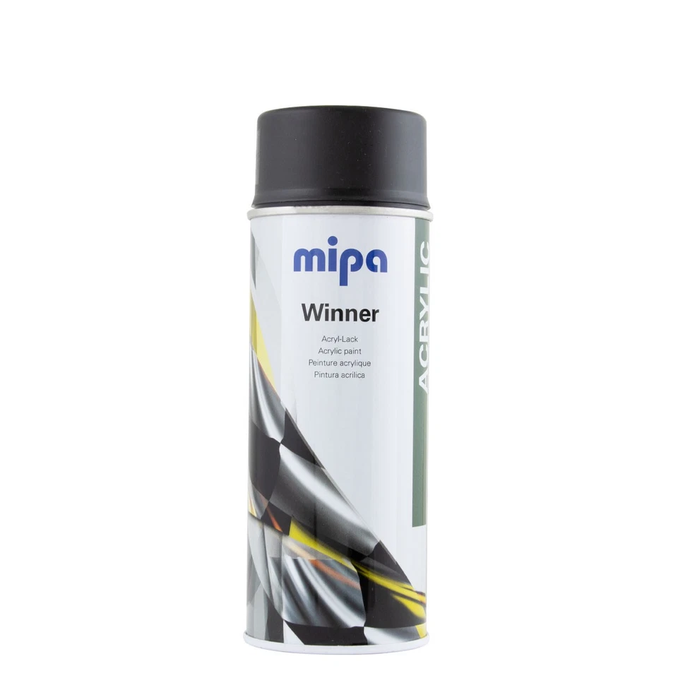 Mipa Winner Spray Acryl-Lack 400ml schwarz matt, Spraydose, Autolack - Bild 1 von 1