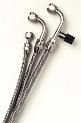 Manguera trenzada de acero inoxidable Aeroquip Fcf0603 aire acondicionado Foto 1 de 4