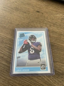 2018 Panini Donruss Optic Football Rated Rookie #167 Lamar Jackson Rookie Card - Picture 1 of 6