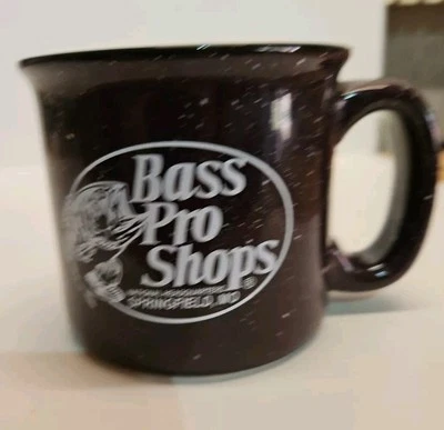 Bass Pro Shops ● Purple Black Speckled ● 12 Oz ● Ceramic Coffee Cup ● Pre-owned  - Image 1 of 4