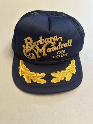 De colección Barbara Mandrell On Tour Snapback Sombrero Azul Marino Dorado Bordado OSFM Foto 1 de 4